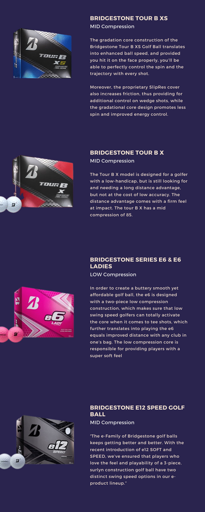 Bridgestone Golf Ball Compression 