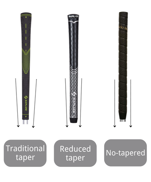 Tapered vs non tapered golf grips