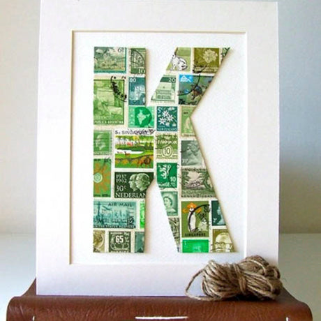 Monogram with stamps