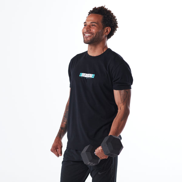 Esporta Logo Tee – Black