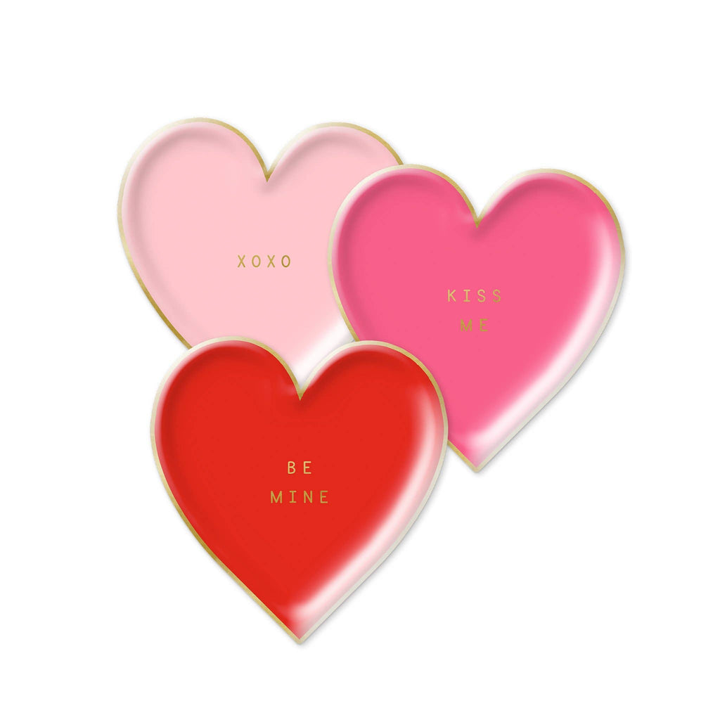 Valentine's Day Hearts - 20mm Pastel Conversation Hearts Resin Flat Ba