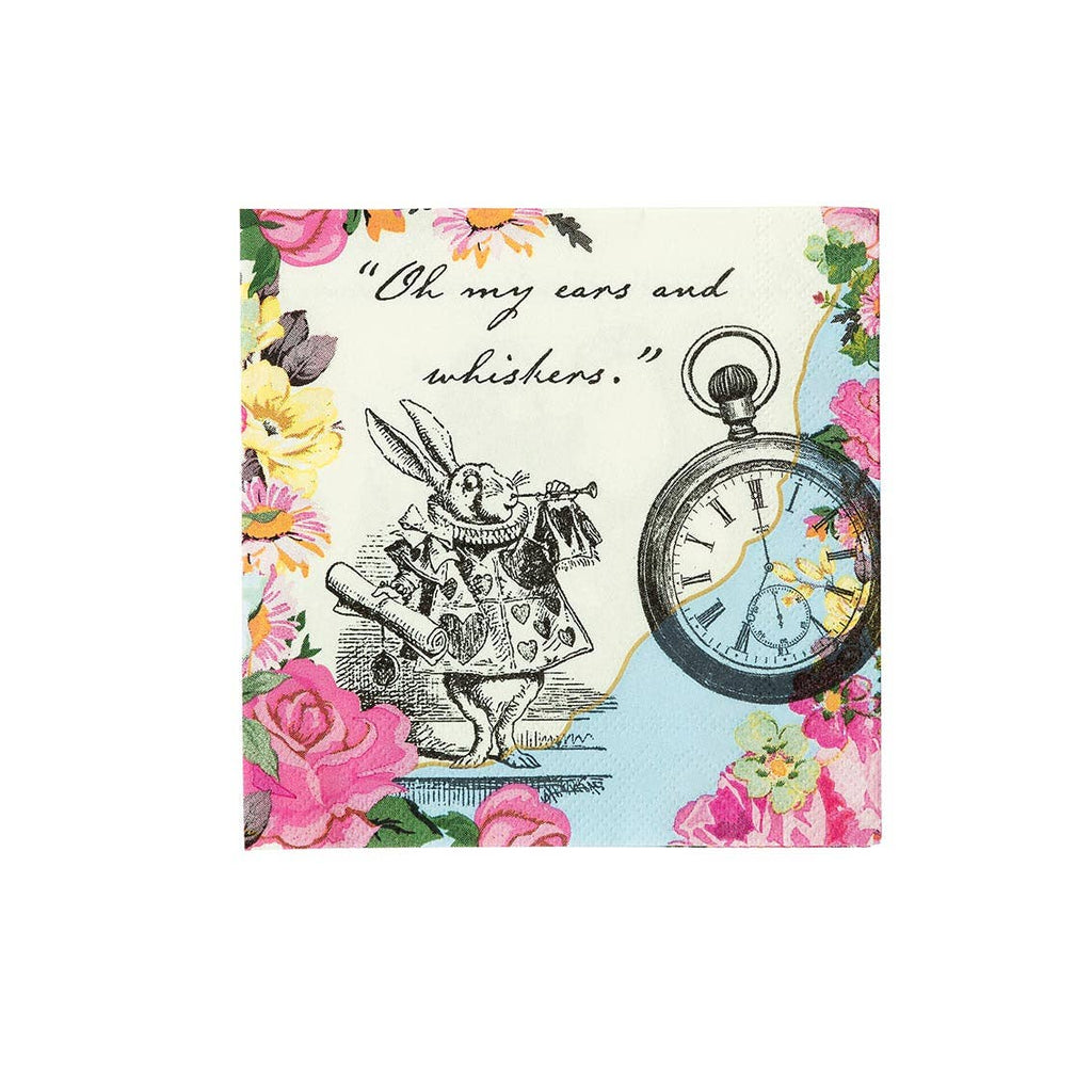 Talking Tables Blue Alice in Wonderland Paper Table Cover | Disposable Tablecloth, Home Recyclable | Supplies for Mad Hatter