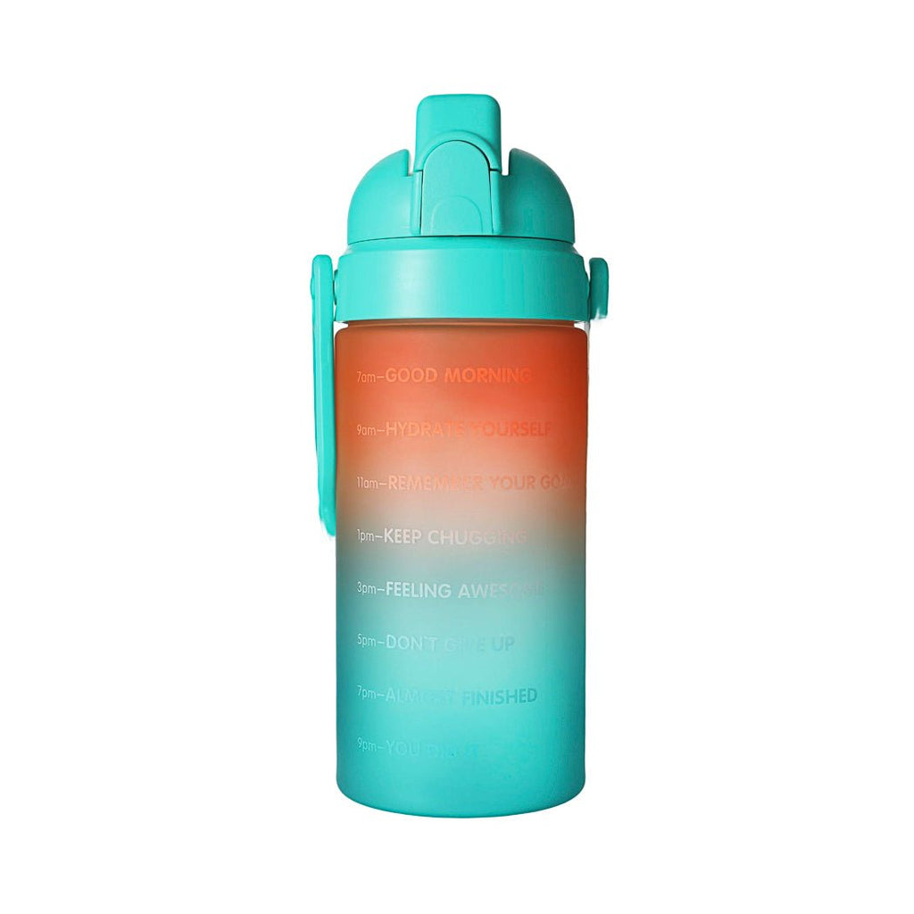 Miniso Large Capacity 65 Oz Cool Water Bottle with Straw and Handle (R –  Coloers