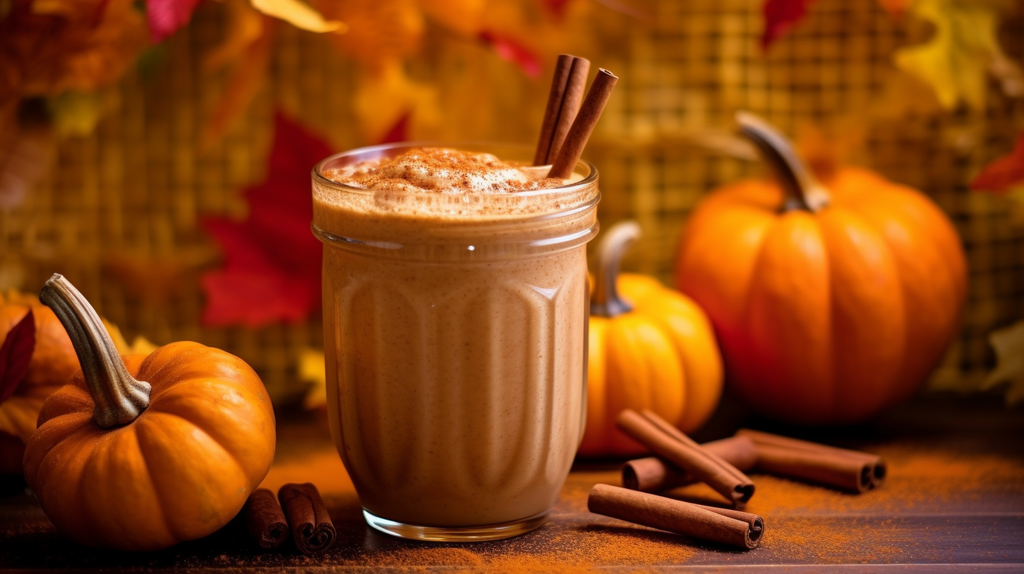 pumpkin spiced lacation smoothie