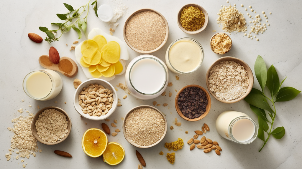 key ingredients like feengreek, brewer's yeast and others for lactation smoothies