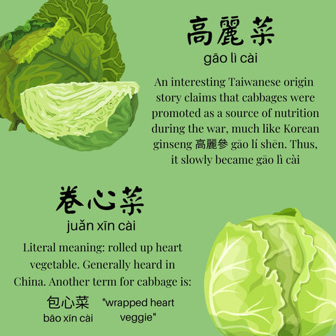 same but different veggie names in chinese katrina liu