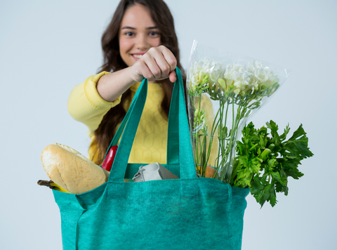 Tote bag with snacks for Nanny