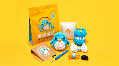 Crochet starter kits by Woobles