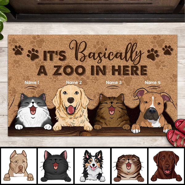 ITpaw No Need To Knock Custom 1 Pet Doormat