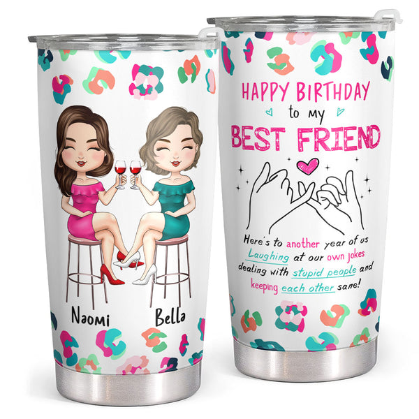 Friendship Best Friend Gifts, Happy Birthday Bestie, BFF, Good Friends Are  Like Stars Personalized Tumbler