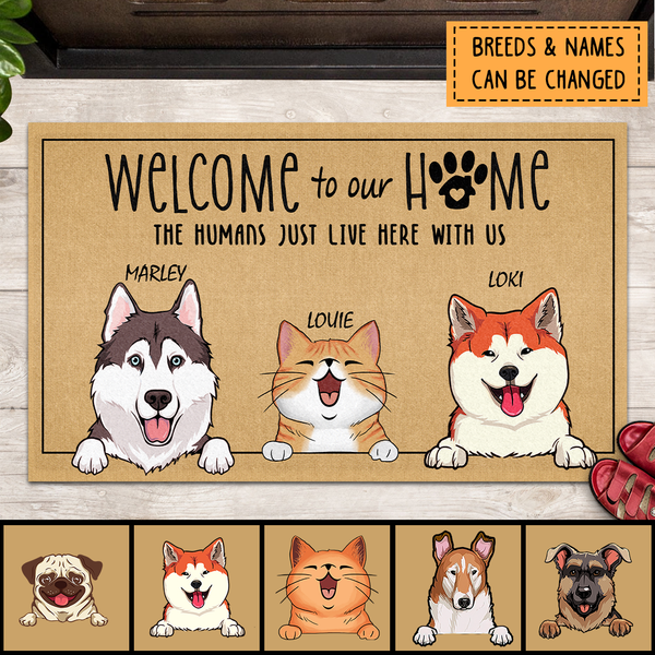 Pawzity Welcome Mat, Gifts For Dog Lovers, Welcome Home Outdoor Door M