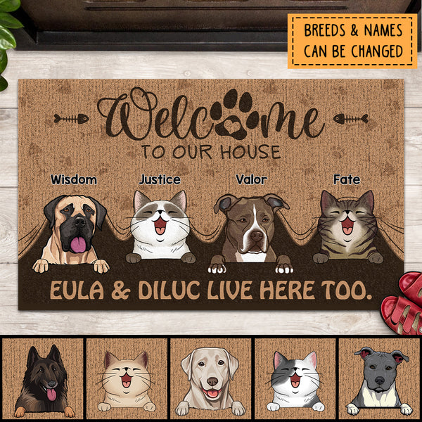 Welcome To Our Home - Personalized Pet Welcome Mat – Lover Pup