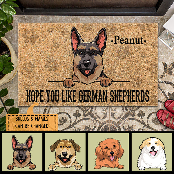 Pawzity Welcome Mat, Gifts For Dog Lovers, Hope You Like Dogs Front Do