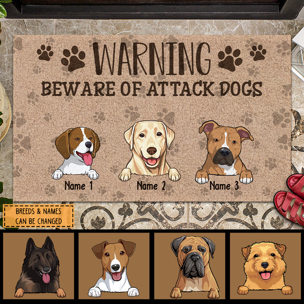 Dog Door Mat, Funny Doormat, Funny Welcome Mat, Doormat Dogs, Custom  Personalized Door Mat, Dog Decor, Mat, Gifts for Dog Lovers, Paw Prints 