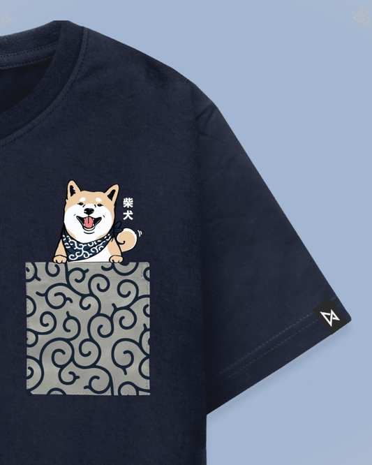 Inu - Shiba Okio T-shirt – white pocket