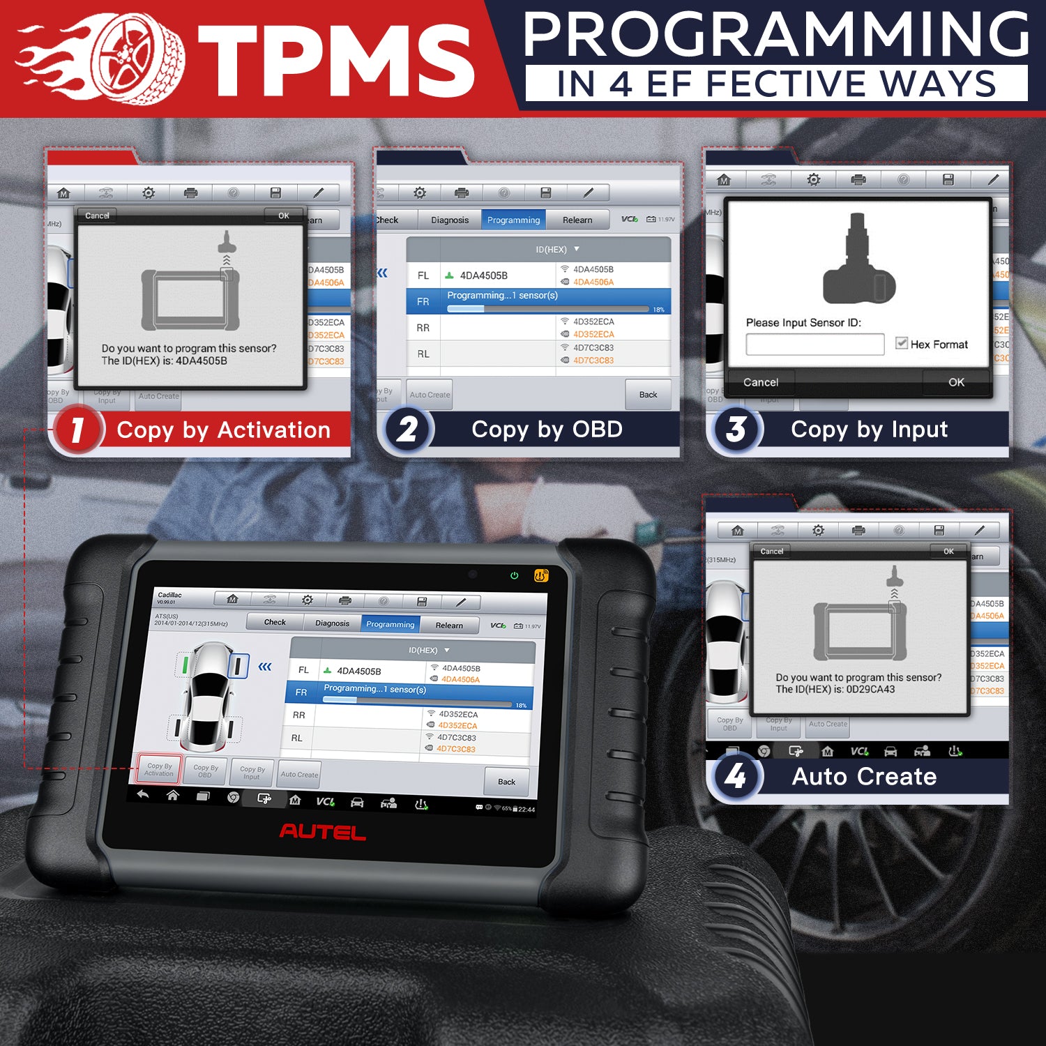 Autel MaxiTPMS PAD TPMS Sensor Programming Accessory Appareil