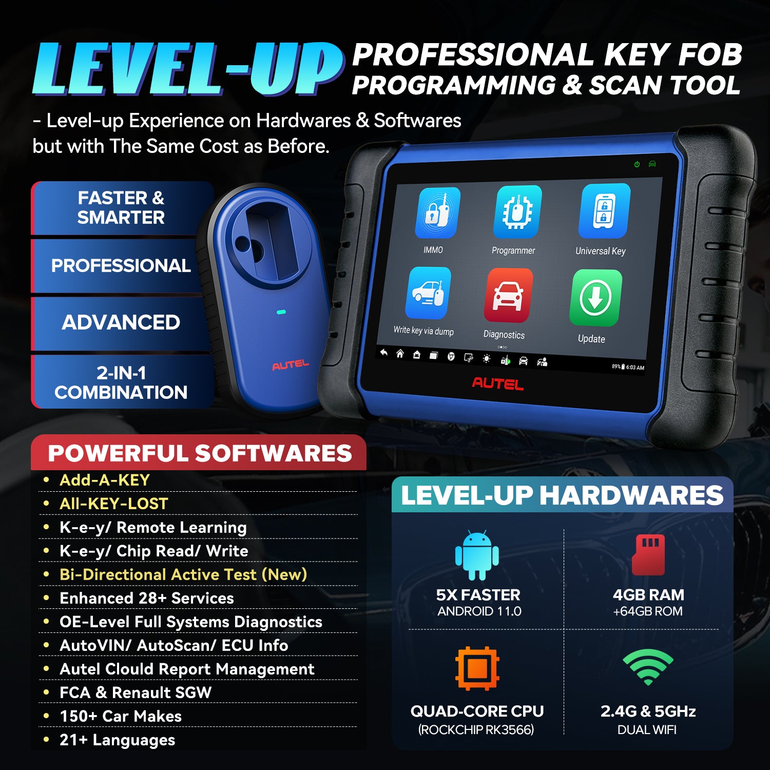 Autel MaxiIM IM508 Key Programmer with XP200 and All system diagnostic—