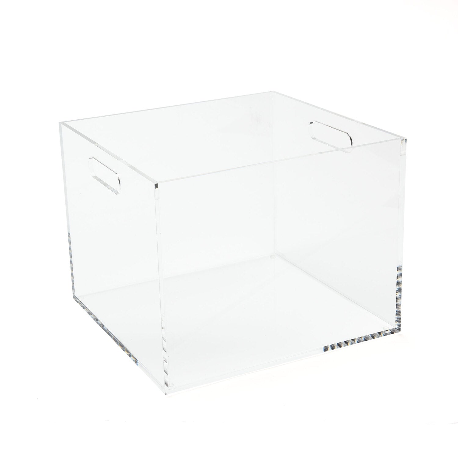 Clear Acrylic Slim Hanging File Box, Letter Sized, 4.5