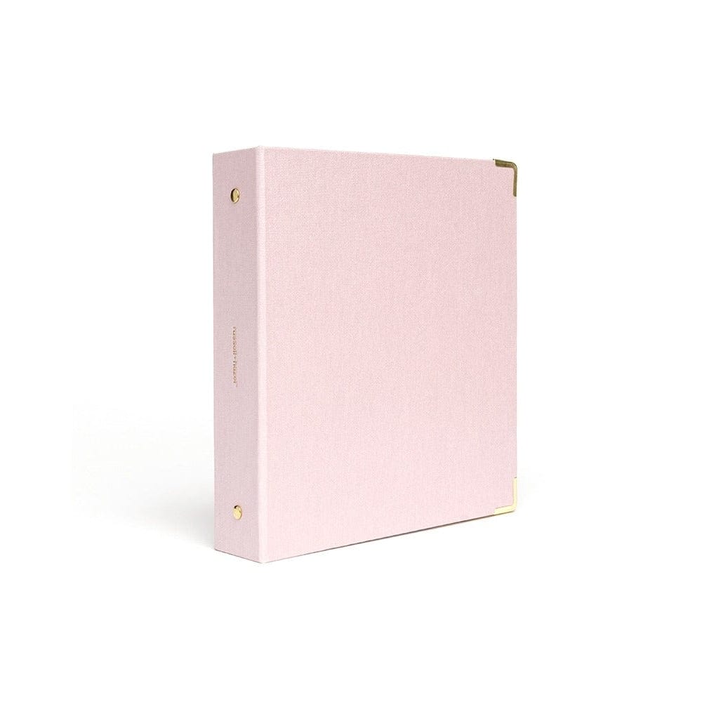 Pink Binder, Linen 3 Ring Binder, File Folder with Gold Hardware (1.5 in),  PACK - Harris Teeter