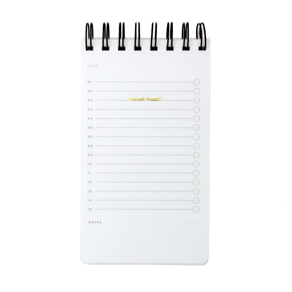 russell+hazel Rime Charcoal Geometric Spiral Memo Notebook | 7.5 x 9 | Michaels