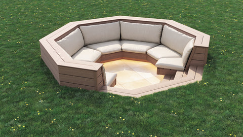 How To Create a Sunken Seating or Sunken Firepit Area In Your Garden