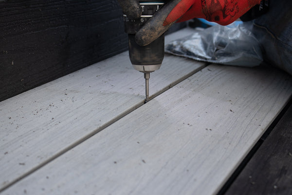 can you screw through composite decking