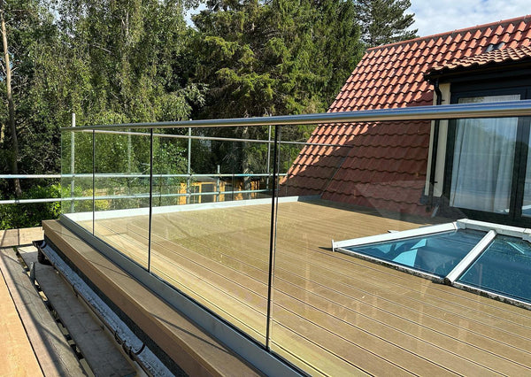 composite decking handrail ideas