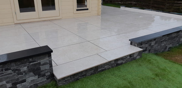 can porcelain pavers be laid on sand