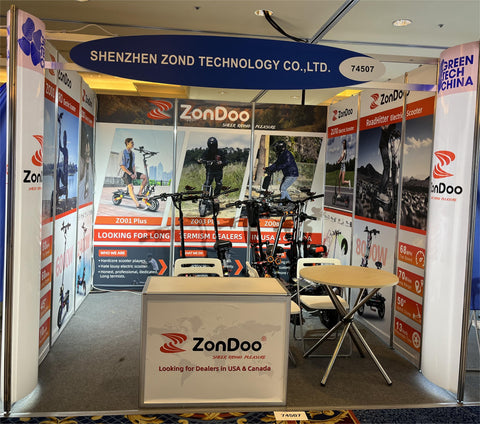 Welcome to visit us at CES-ZonDoo electric scooter