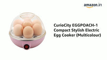Load image into Gallery viewer, CurioCity EGGPOACH-1 Compact Stylish Electric Egg Cooker (Multicolour) - ShopAble.in 
