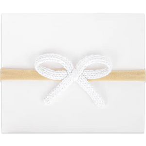 Adora Crochet Mini Headband - White - Moonlight
