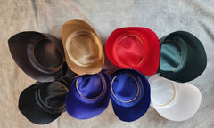 Hat Liners with Piping (solid Colors)