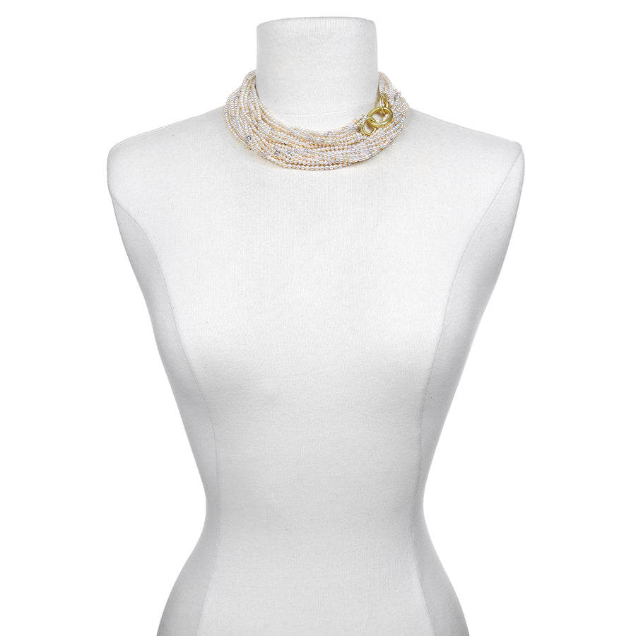 Multistrand Akoya Keshi Pearl Necklace – Faye Kim Designs