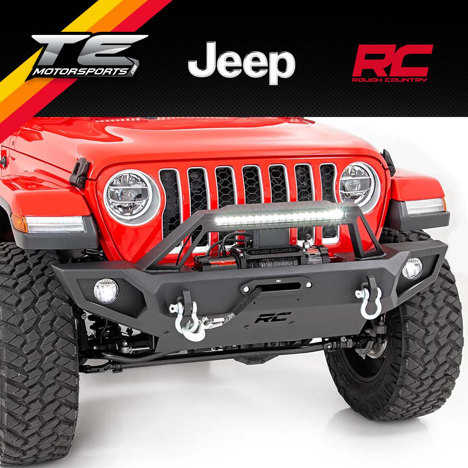 Rough Country FRONT WINCH BUMPER JEEP GLADIATOR JT/WRANGLER JK & JL – TE  Motorsports