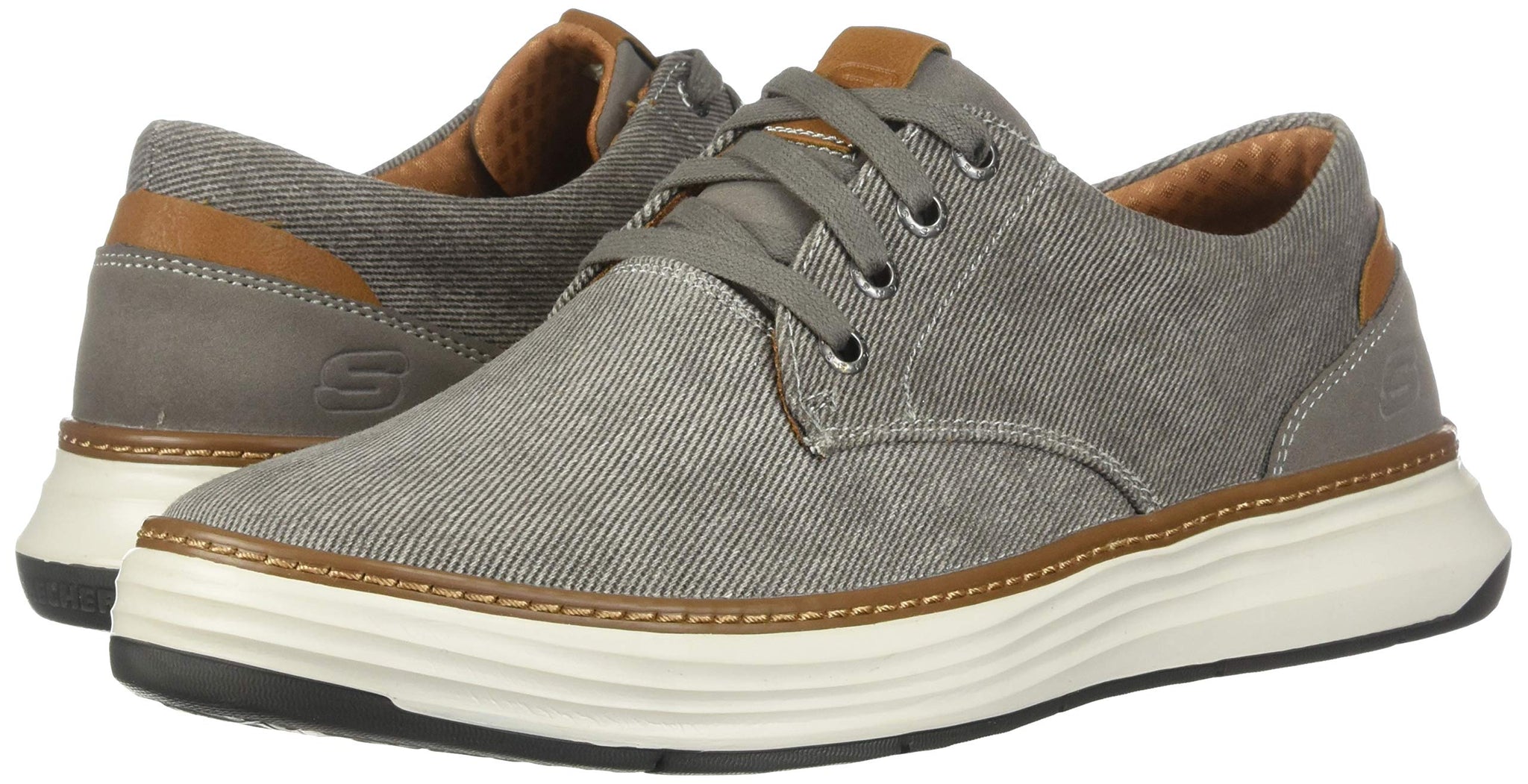 skechers men's moreno canvas oxford