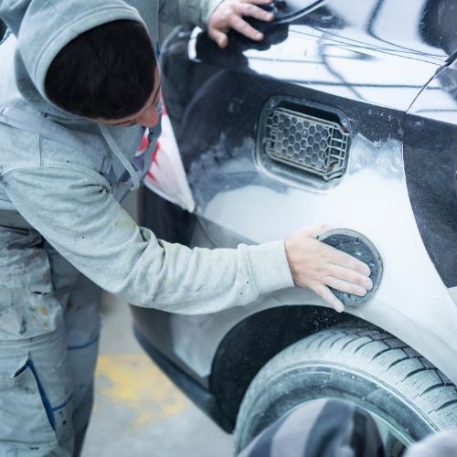 Car Repair: putty sanding (only machine) 