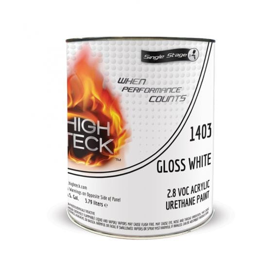 High Teck 1405 Oxford White Single Stage Paint, 1 Gallon