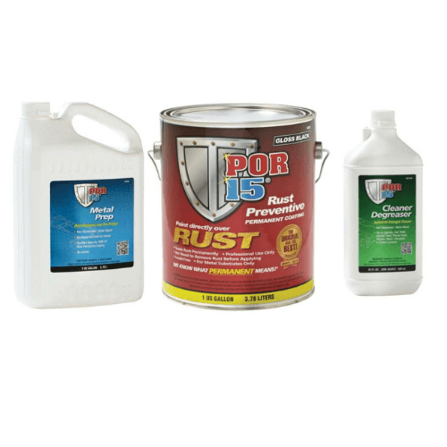 POR-15 Top Coat Paint, Direct to Metal Paint, Long-term Sheen and Color  Retention, 128 Fluid Ounces, Gloss Black