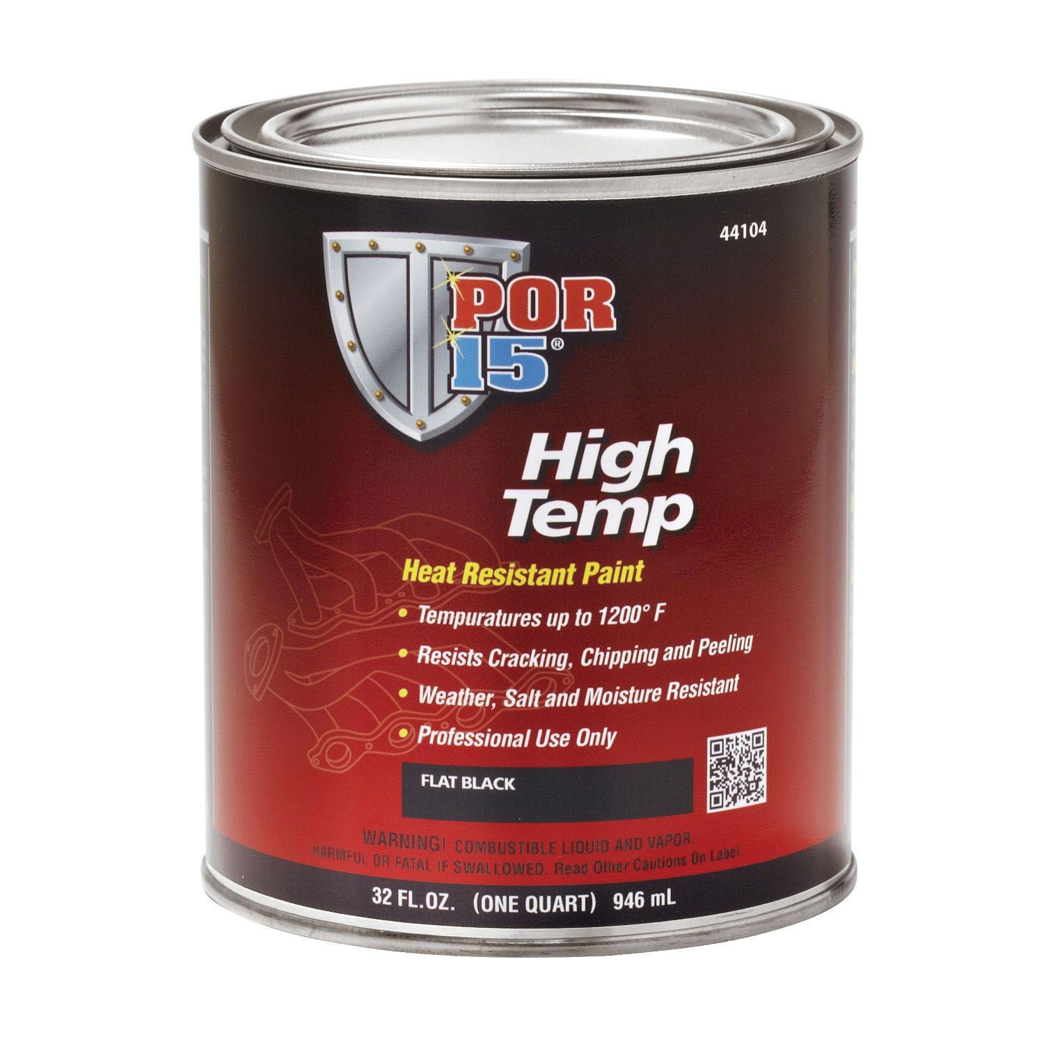 POR-15 45801 - Top Coat Gloss Black 1 Gallon