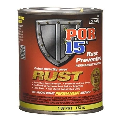 POR-15 Rust Preventative Paint - Black Semi Gloss - 0.473 litre