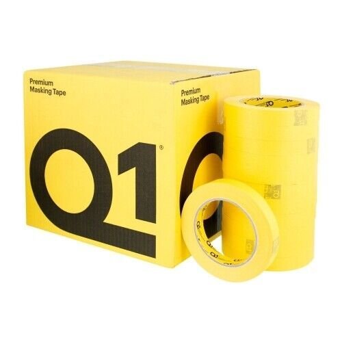 6 Rolls Yellow 6654 1-1/2 Masking Tape, 1 Sleeve 1.5 inch 06654