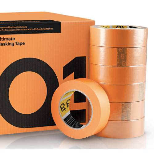 Q1 36 mm (1.5 in) CarPlus Tan Masking Tape, Case of 24