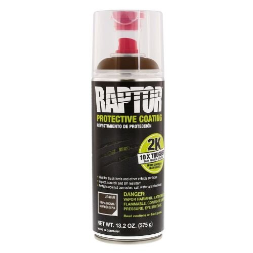 RAPTOR 4886 Flame Red 2K Bedliner Aerosol, 13.2 oz Aerosol