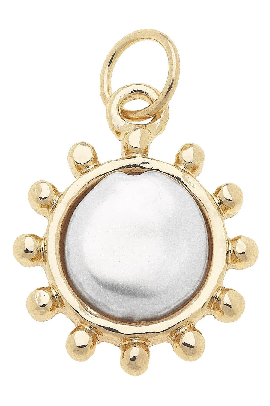 Pearl Cabochon Charm