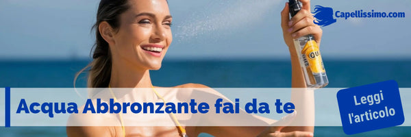 acqua solare abbronzante fai da te