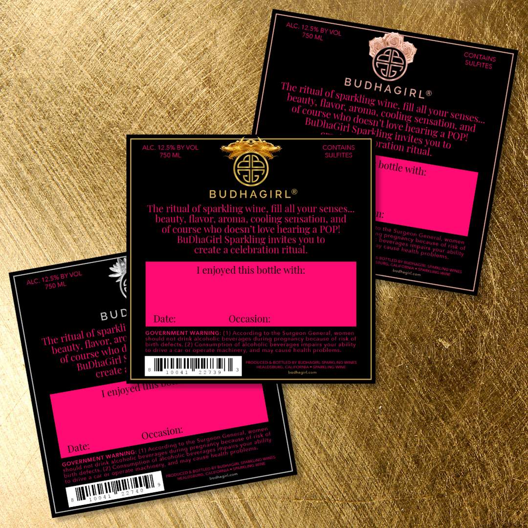 Back Label | Ritual of Celebration | BuDhaGirl Sparkling Wines