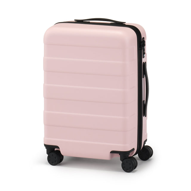 Adjustable Handle Hard Shell Suitcase 36L - White | Travel Carry 