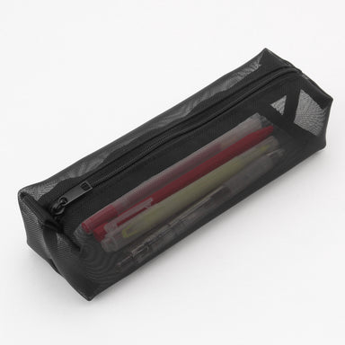 MUJI MoMA JAPAN nylon pen case [Big capacity type] good-simple designed  #Black