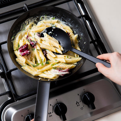 New MUJI Stainless Pan Single Handle Chef Pot Medium with lid IH Fire FS  Japan