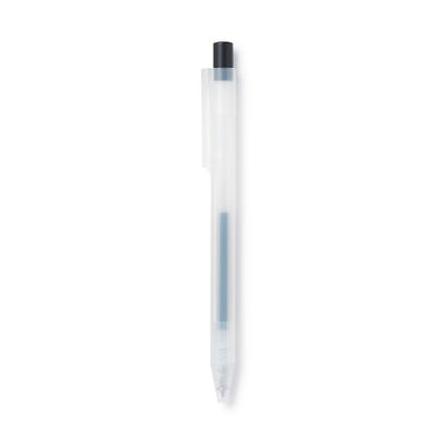 Muji Smooth Gel Ink Ballpoint Pen Knock Type 10-Pieces Set, 0.5 mm